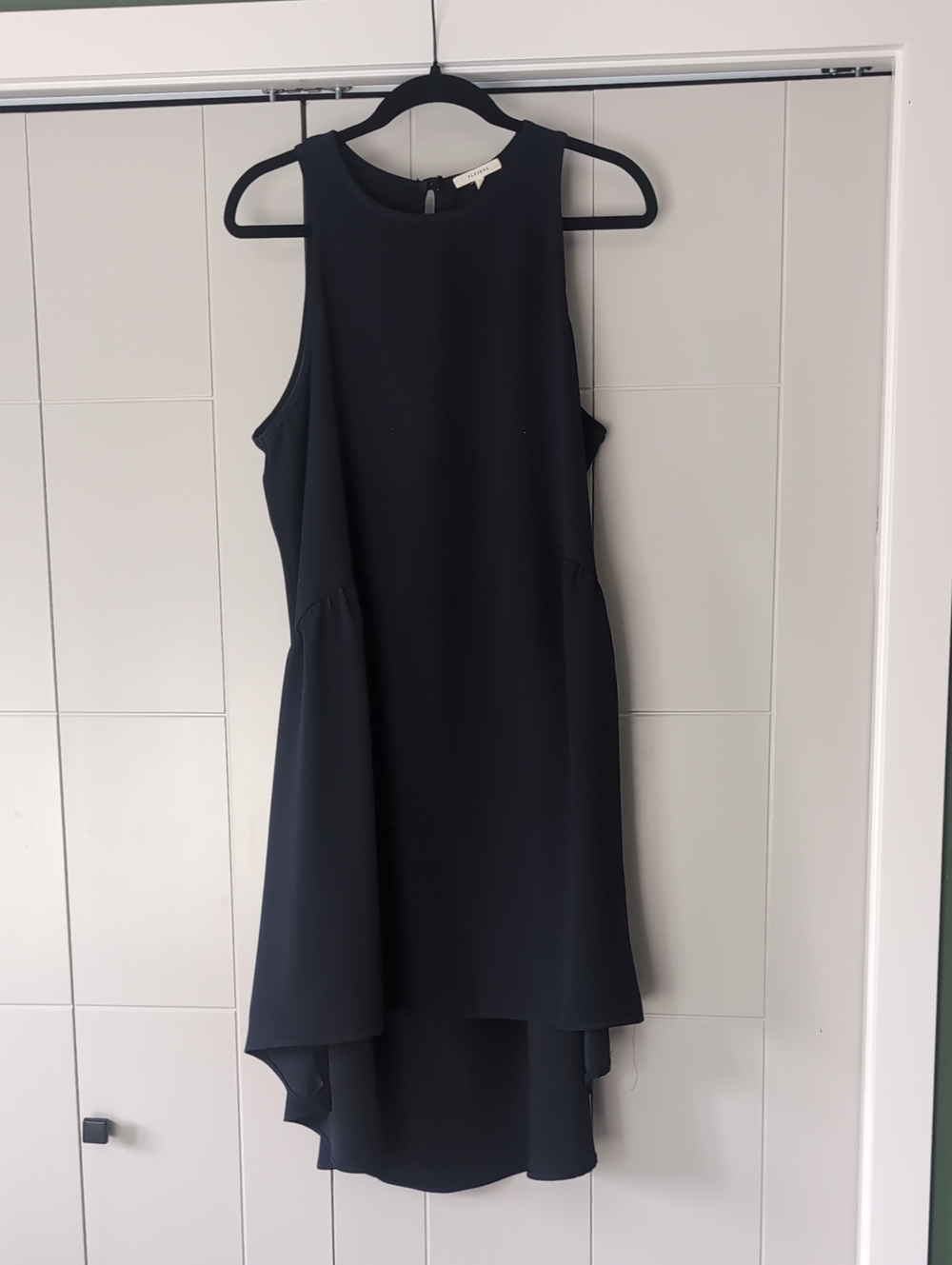 Pleione Navy Sleeveless High-Low Dress